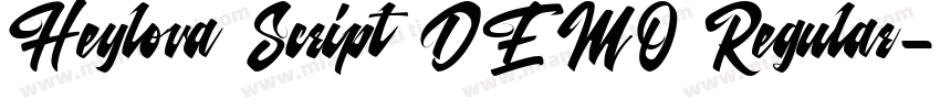 Heylova Script DEMO Regular字体转换